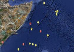 Attacks off the east coast of Somalia, as reported to the Piracy Reporting Centre and displayed on the IMB Live Piracy Map.